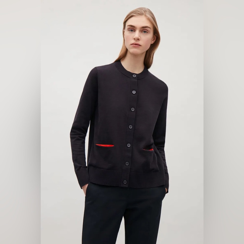 COS Contrast Pockets Cardigan